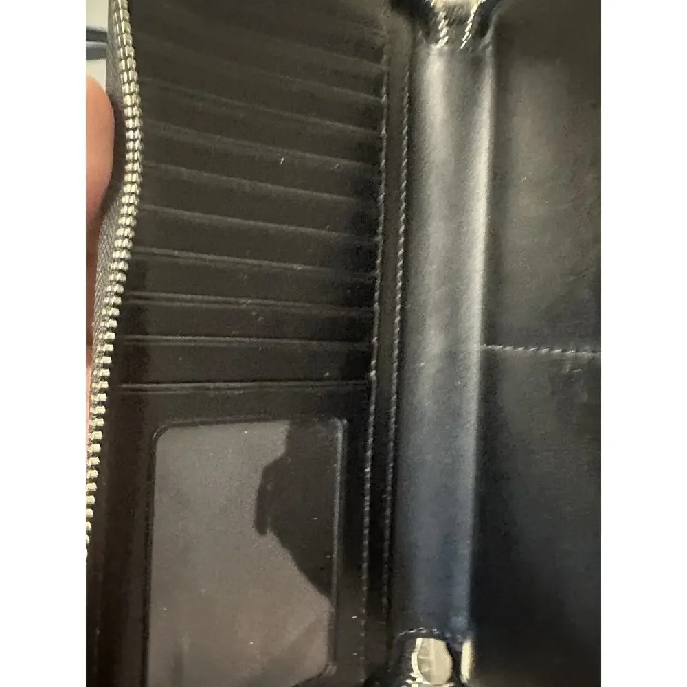 Michael Kors Jet Set Travel Wristlet Wallet Large Saffiano Leather Black NWT